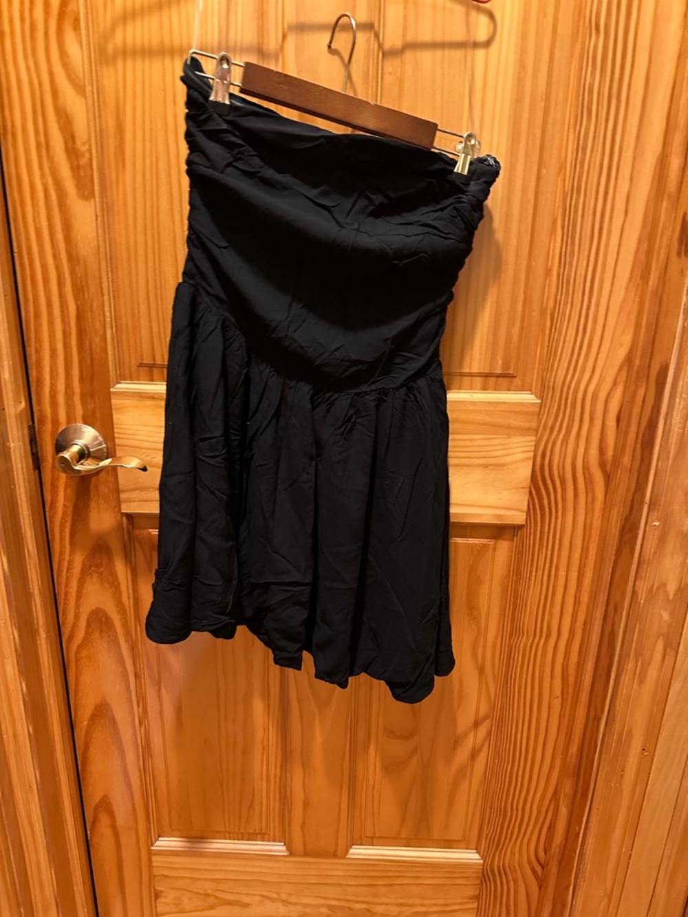 Princess Polly Black Strapless Skater Dress
